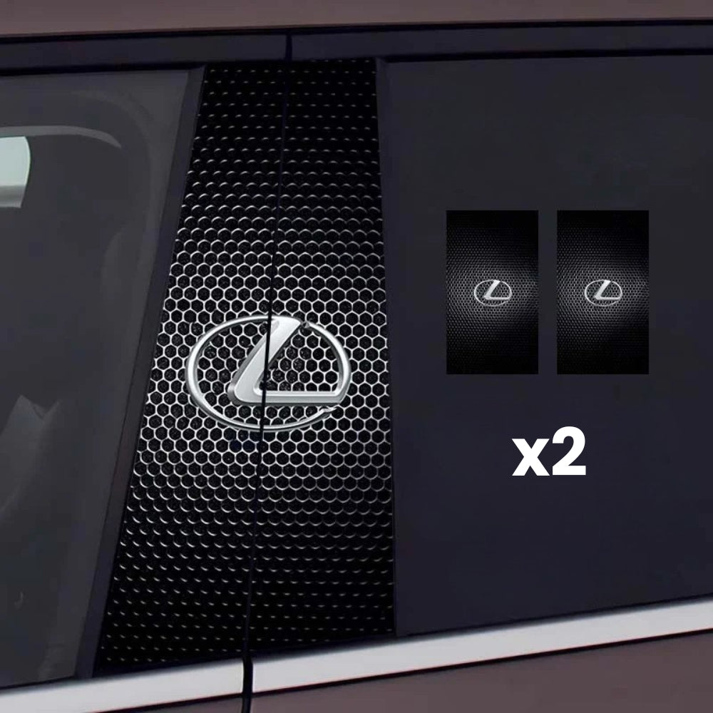 2x Car window stickers with logo