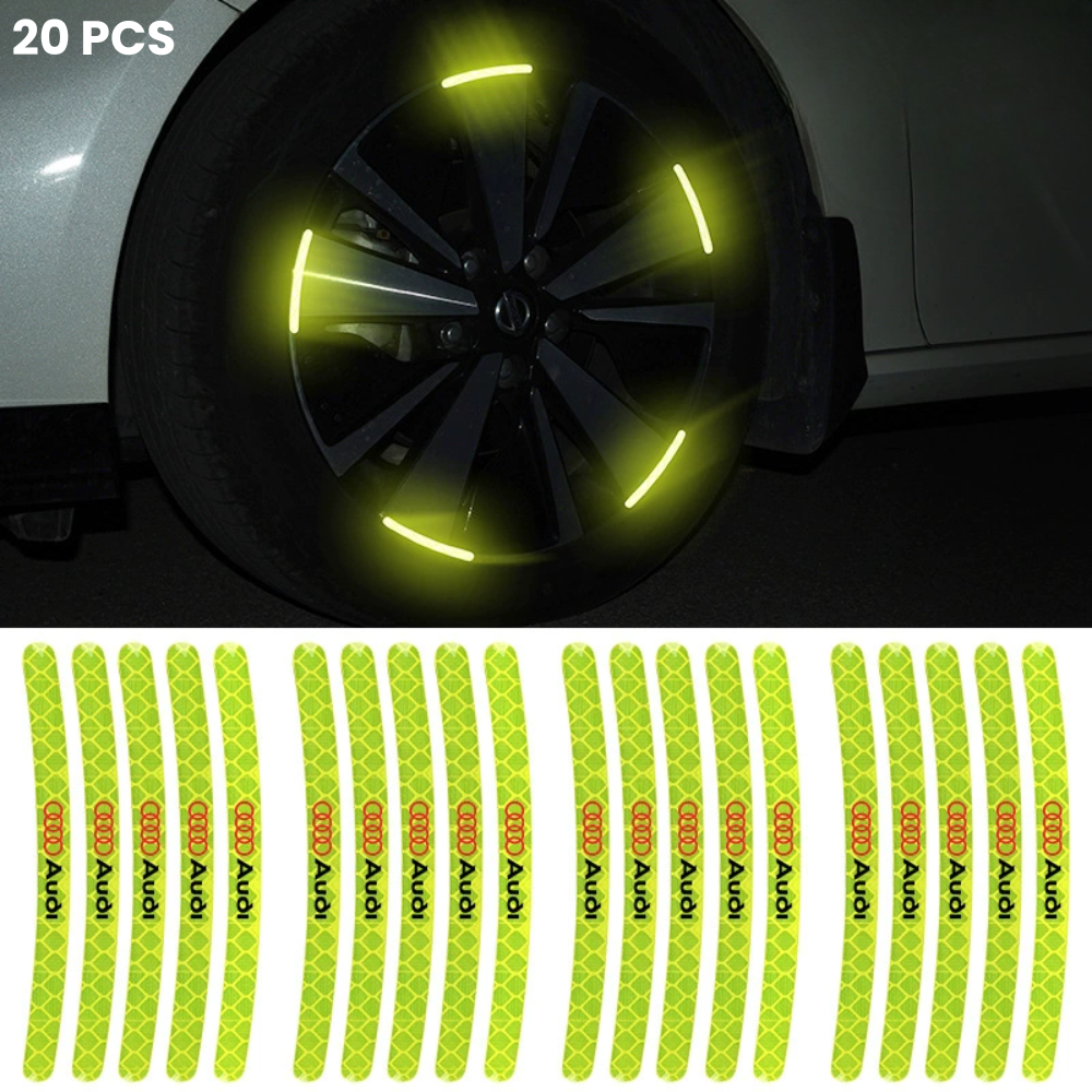 20 Pcs Illuminated Wheel Protector with Logo