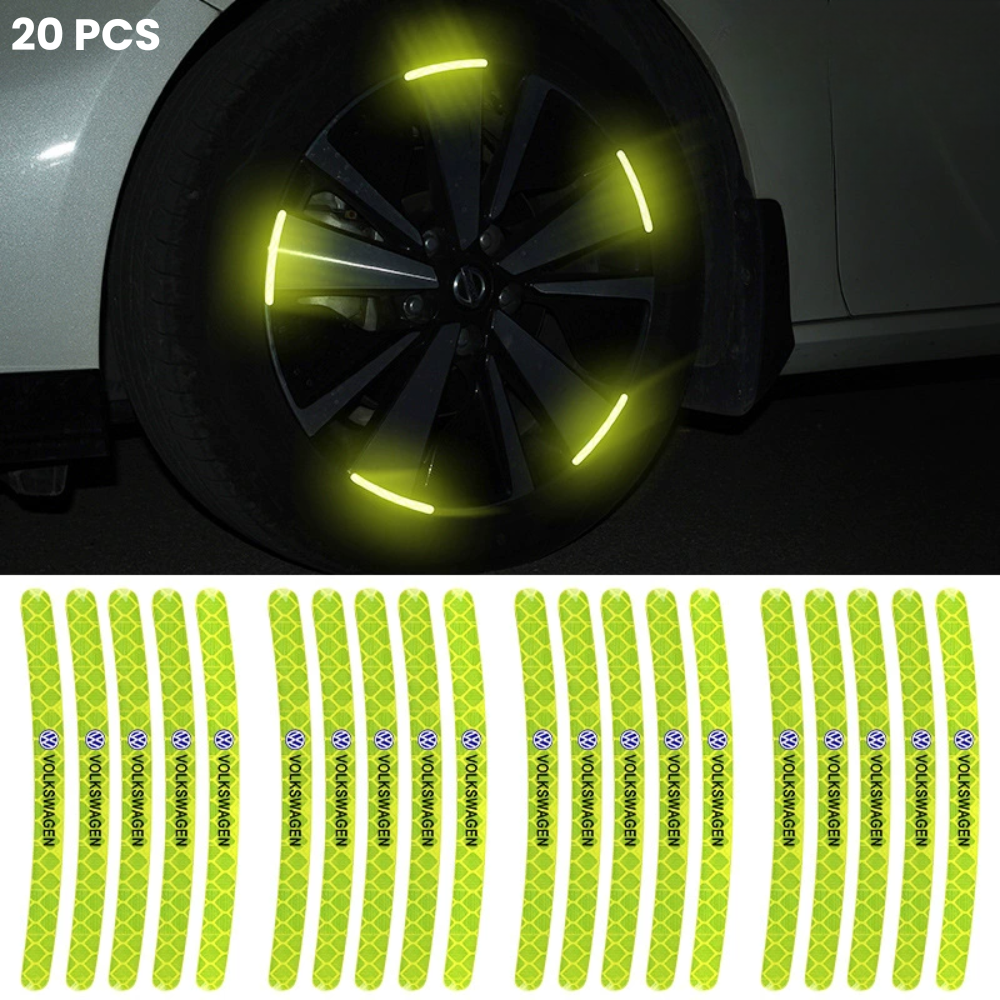20 Pcs Illuminated Wheel Protector with Logo